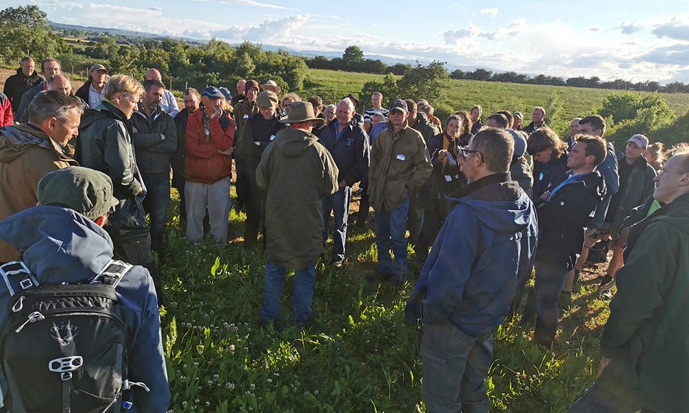 Greg Judy talking to farmers at Carbon Calling 2022